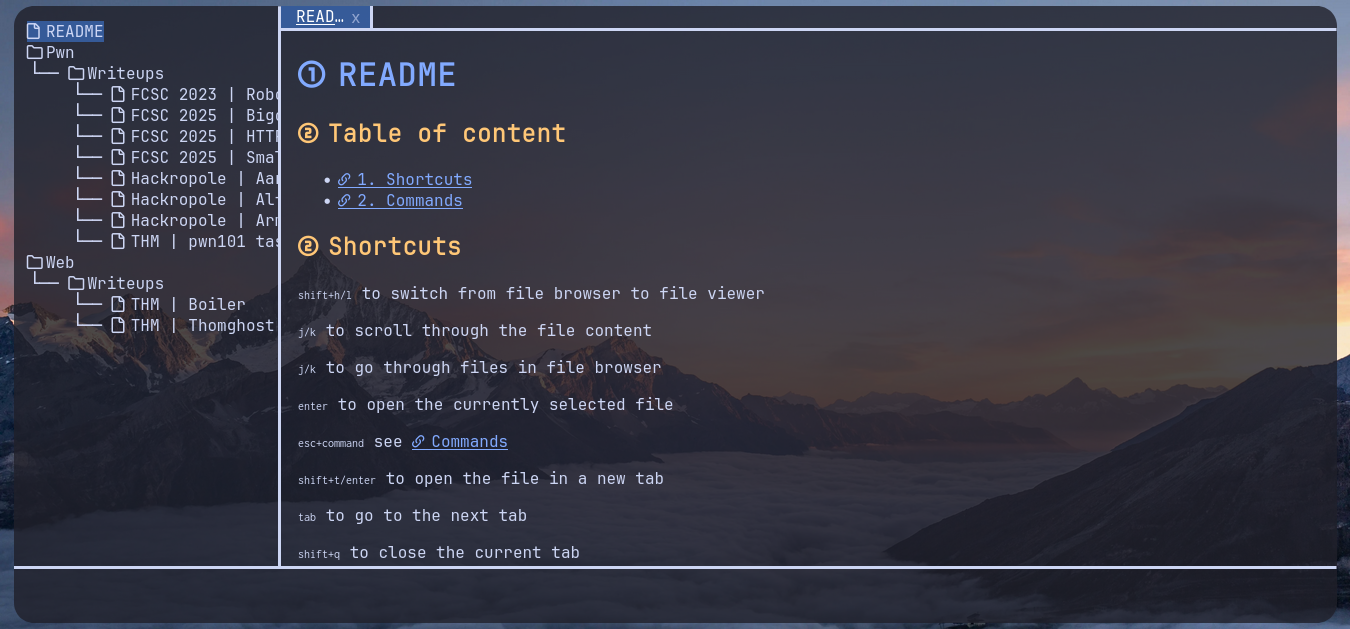 Screenshot of neovim