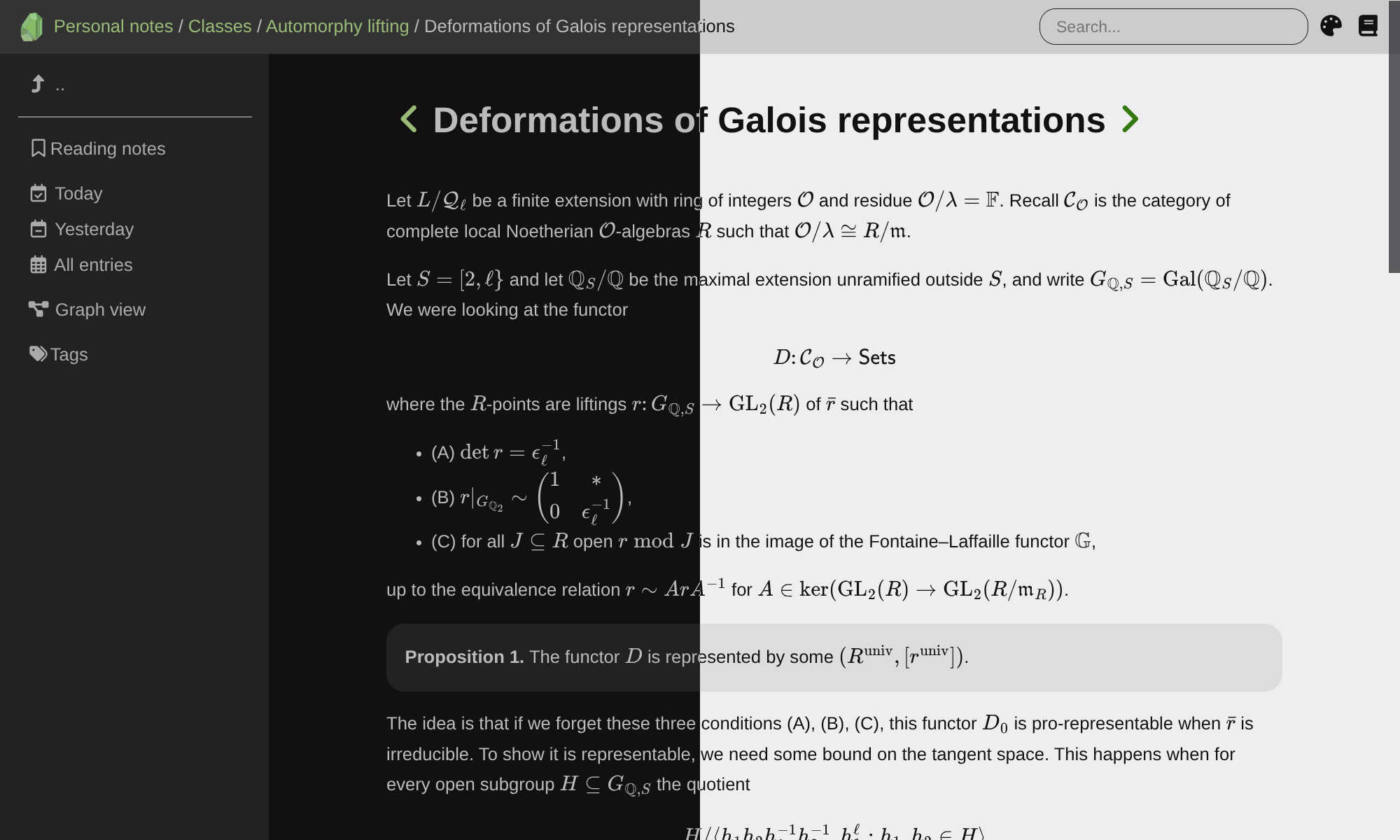 Screenshot of Olivine