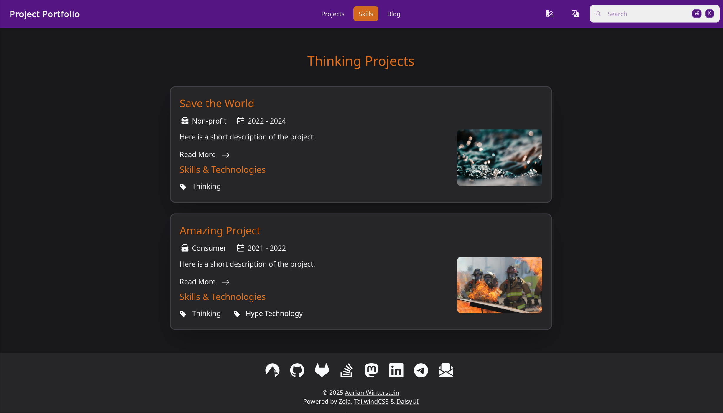 Screenshot of Project Portfolio